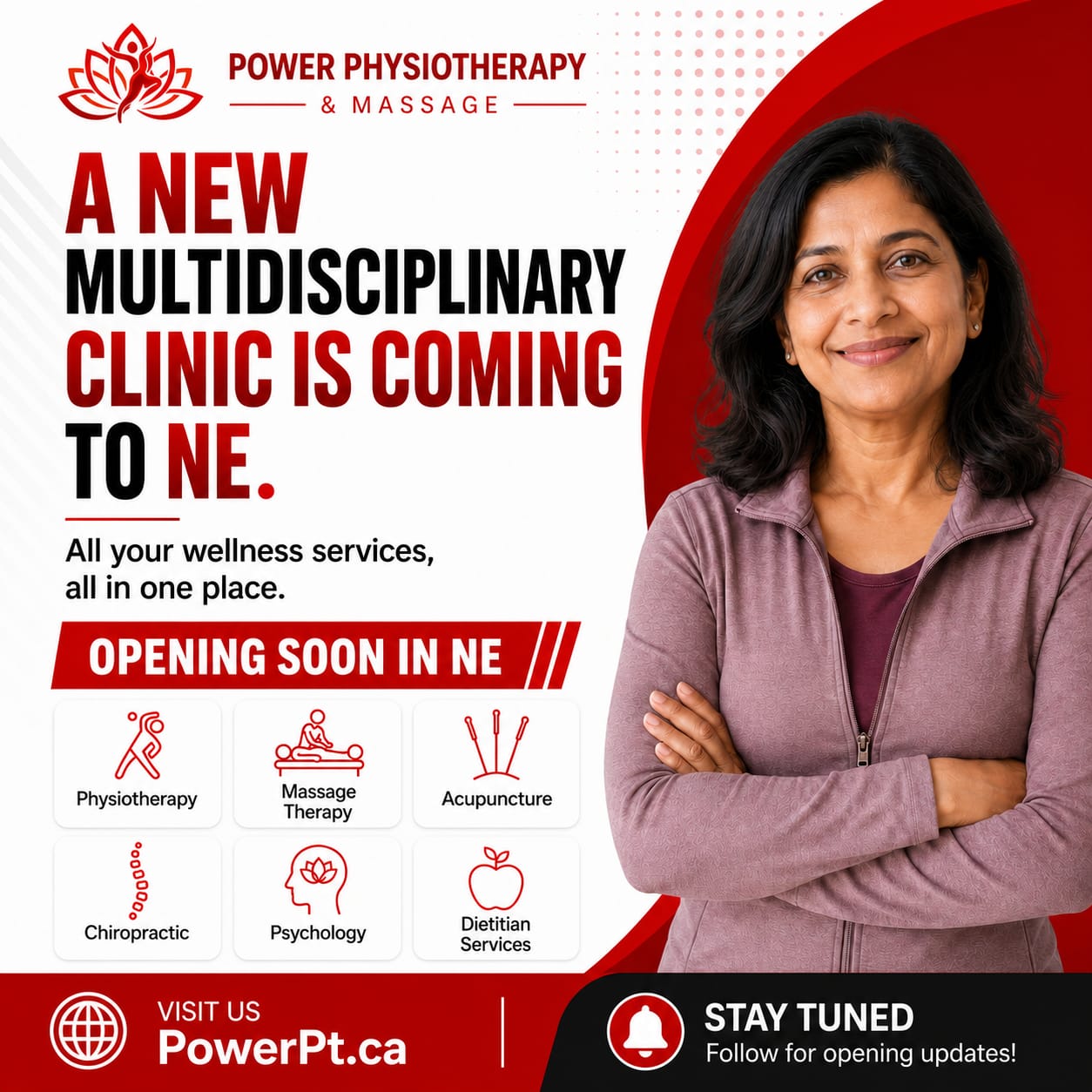 Opening soon multidisciplinary clinic announcement