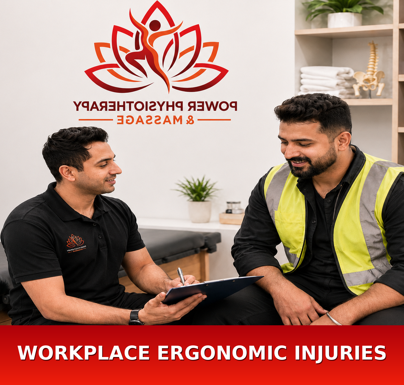 Workplace Ergonomic Injuries in NE Calgary information at Power Physiotherapy and Massage